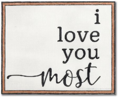 click here to view larger image of I Love You Most (hand painted canvases)