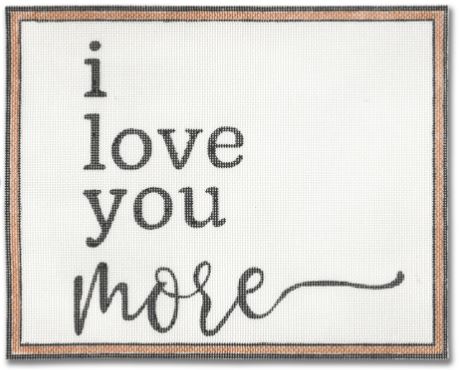 click here to view larger image of I Love You More (hand painted canvases)