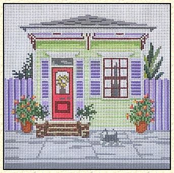 click here to view larger image of Creole Cottage  (NOLA) (hand painted canvases)