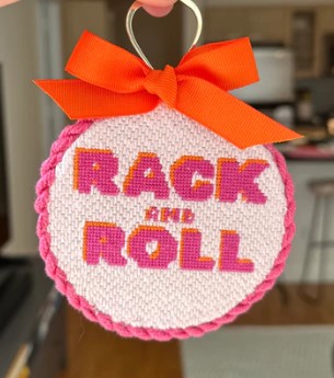 click here to view larger image of Rack & Roll - Ornament (hand painted canvases)