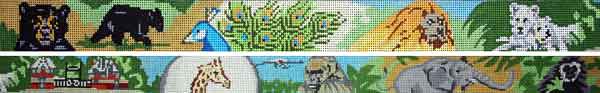 click here to view larger image of Zoo Belt (hand painted canvases)