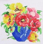 click here to view larger image of Small Bouquet 11 (hand painted canvases)