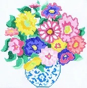 click here to view larger image of Small Bouquet 17 (hand painted canvases)