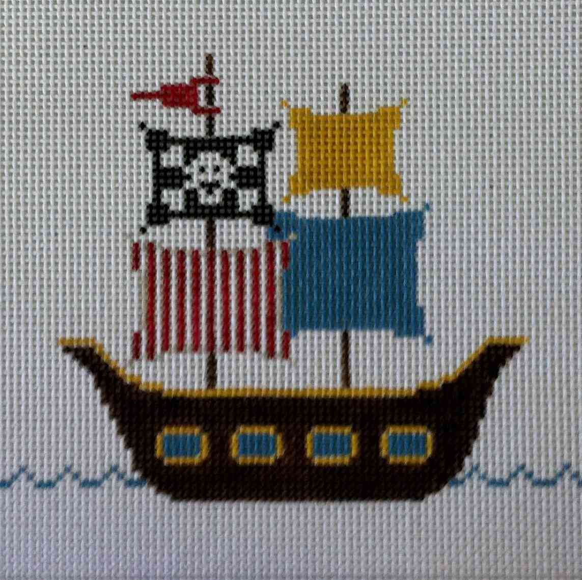 click here to view larger image of Pirate Ship (hand painted canvases)