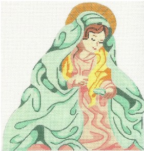 click here to view larger image of Nativity - Mary (hand painted canvases)