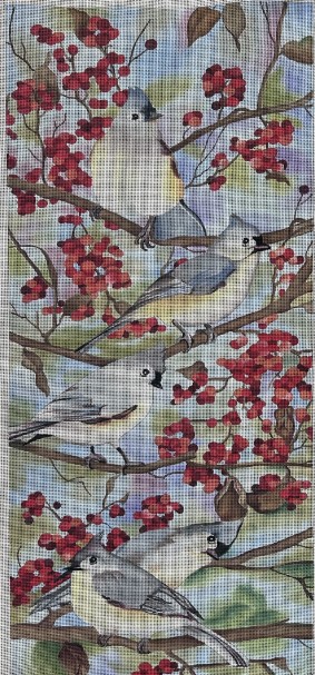 click here to view larger image of Titmouse Bird (hand painted canvases)