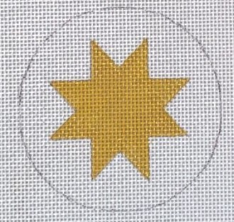 click here to view larger image of Eight Pointed Star - 18M (hand painted canvases)