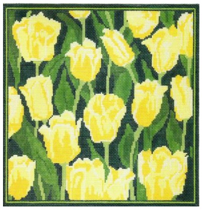 click here to view larger image of Yellow Tulips - Small (hand painted canvases)