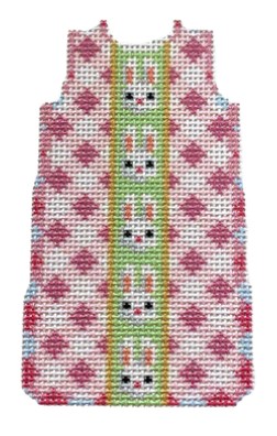 click here to view larger image of Bunnies/Gingham Mini Shift (printed canvas)