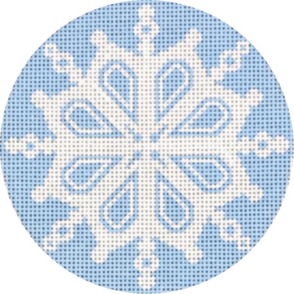 click here to view larger image of Snowflake Ornament - A (hand painted canvases)