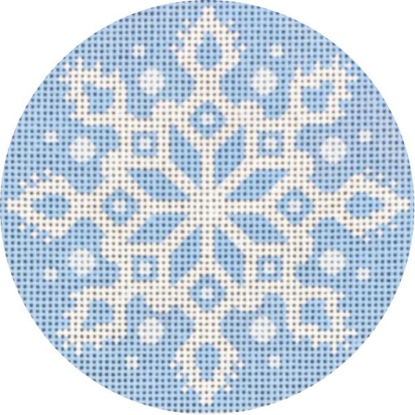 click here to view larger image of Snowflake Ornament - B (hand painted canvases)