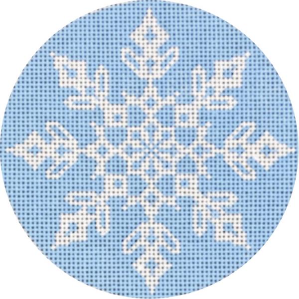 click here to view larger image of Snowflake Ornament - D (hand painted canvases)