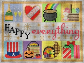 click here to view larger image of Happy Everything Collage (hand painted canvases)