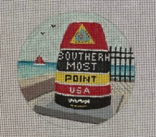 click here to view larger image of Southernmost Marker (hand painted canvases)