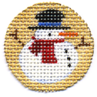 click here to view larger image of Snow Man Advent Calendar Treasure (hand painted canvases)