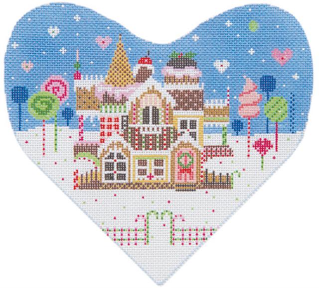 click here to view larger image of Sweets Manor (Heart Shape) (hand painted canvases)