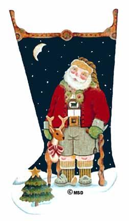 click here to view larger image of Alpine Santa (hand painted canvases)