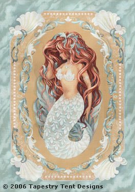 click here to view larger image of Pearl Mermaid (hand painted canvases)