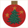 click here to view larger image of Christmas Tree Ball Ornament (hand painted canvases)