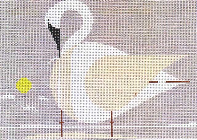 click here to view larger image of Trumpeter Swan (hand painted canvases)