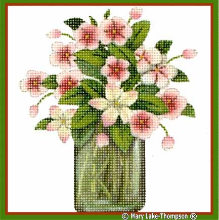 click here to view larger image of Bouquet Pink (hand painted canvases)