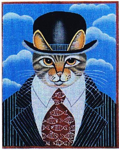 click here to view larger image of Kitty Magrittee (hand painted canvases)