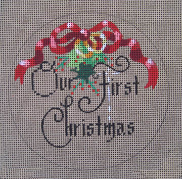 click here to view larger image of Our First Christmas (hand painted canvases)