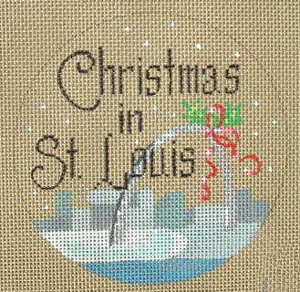 click here to view larger image of Christmas in  St. Louis (hand painted canvases)