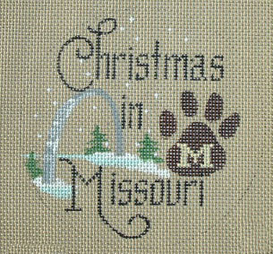 click here to view larger image of Christmas in Missouri (Paw) (hand painted canvases)