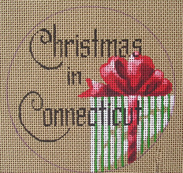 click here to view larger image of Christmas in Conneticut (hand painted canvases)