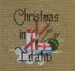 click here to view larger image of Christmas In Idaho (hand painted canvases)