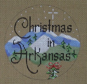 click here to view larger image of Christmas in Arkansas (hand painted canvases)