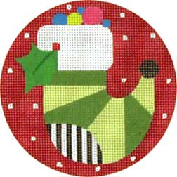 click here to view larger image of Sock Ornament (hand painted canvases)
