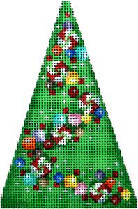 click here to view larger image of Candy Garland Mini Tree (hand painted canvases)