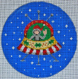 click here to view larger image of Space Pod Ornament (hand painted canvases)