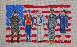 click here to view larger image of American Patriots  (hand painted canvases)