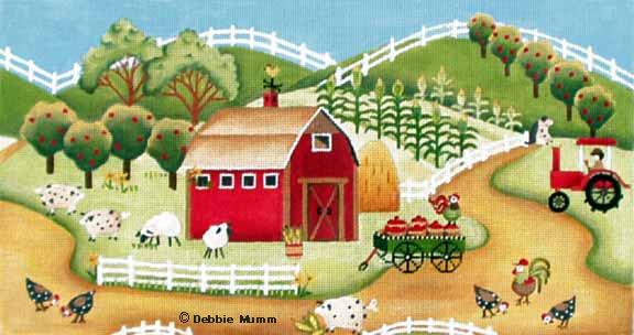 click here to view larger image of Apple Cart Farm (hand painted canvases)