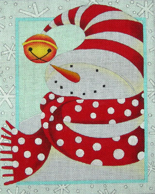 click here to view larger image of Cozy Snowman (hand painted canvases)