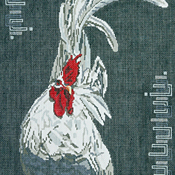 click here to view larger image of Japanese White Chicken/Front (hand painted canvases)