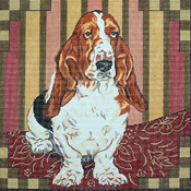 click here to view larger image of Basset Hound (hand painted canvases)