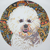 click here to view larger image of Bichon Frise II (hand painted canvases)