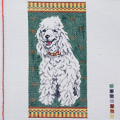click here to view larger image of White Poodle EGC (hand painted canvases)
