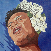 click here to view larger image of Billie Holiday (hand painted canvases)