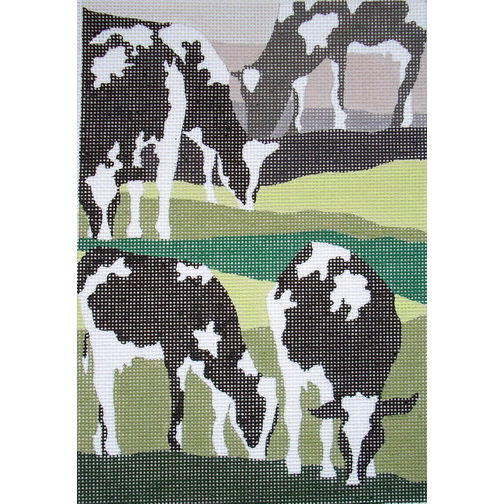 click here to view larger image of Grazing Cows (hand painted canvases)