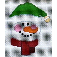click here to view larger image of Bell Cap Snowman Face (hand painted canvases)