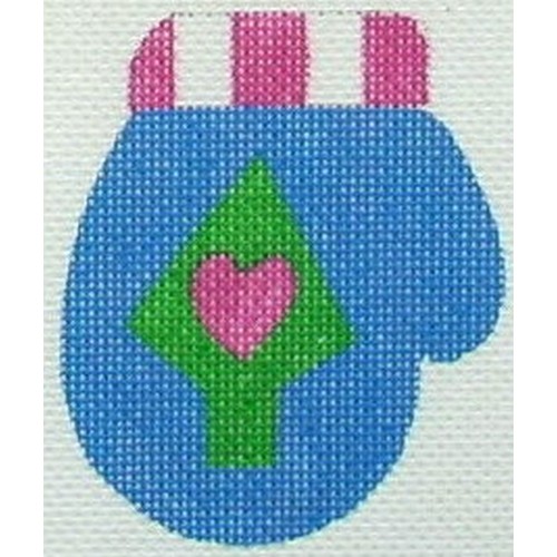 click here to view larger image of Blue Mitten (hand painted canvases)
