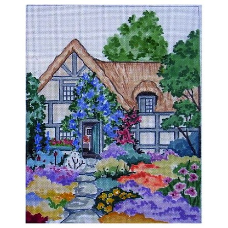 click here to view larger image of English Cottage (hand painted canvases)