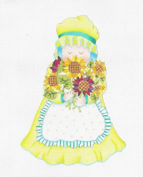 click here to view larger image of Flower Girl - Sunflowers (hand painted canvases)