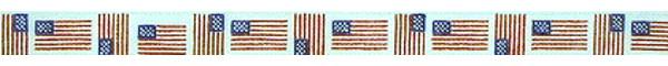 click here to view larger image of American Flag (hand painted canvases)