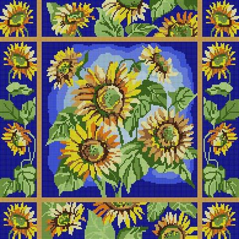 click here to view larger image of Sunflowers (hand painted canvases)